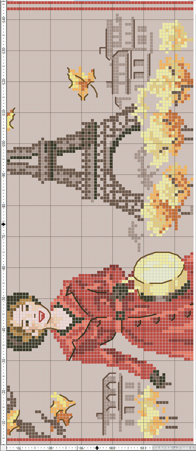 Парижанки и не только — Схемы вышивки крестом: фото узоров