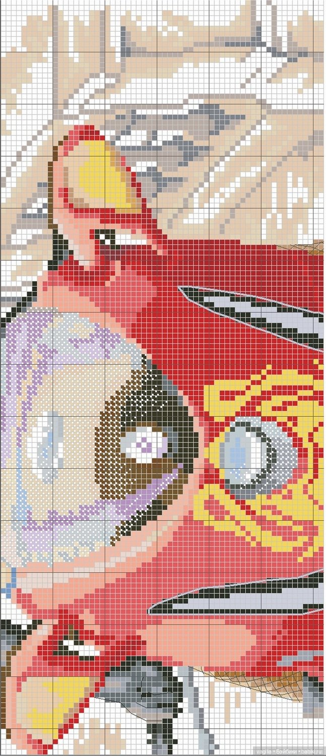 Парижанки и не только — Схемы вышивки крестом: фото узоров