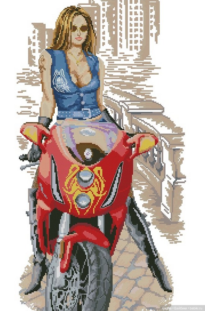Парижанки и не только — Схемы вышивки крестом: фото узоров
