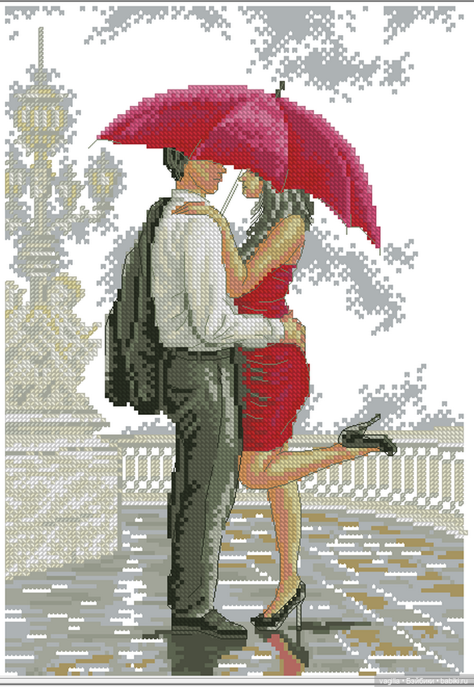 Парижанки и не только — Схемы вышивки крестом: фото узоров