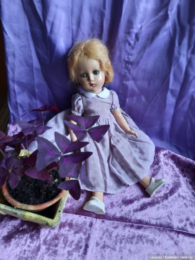 Фиалковая нежность — Винтажные куклы ГДР (Немки): Бигги (фото 6)