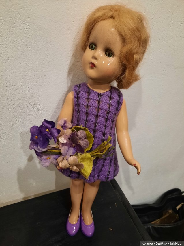 Фиалковая нежность — Винтажные куклы ГДР (Немки): Бигги (фото 3)