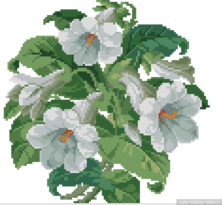 Цветы во всей красе — Схемы вышивки крестом: фото узоров (фото 5)