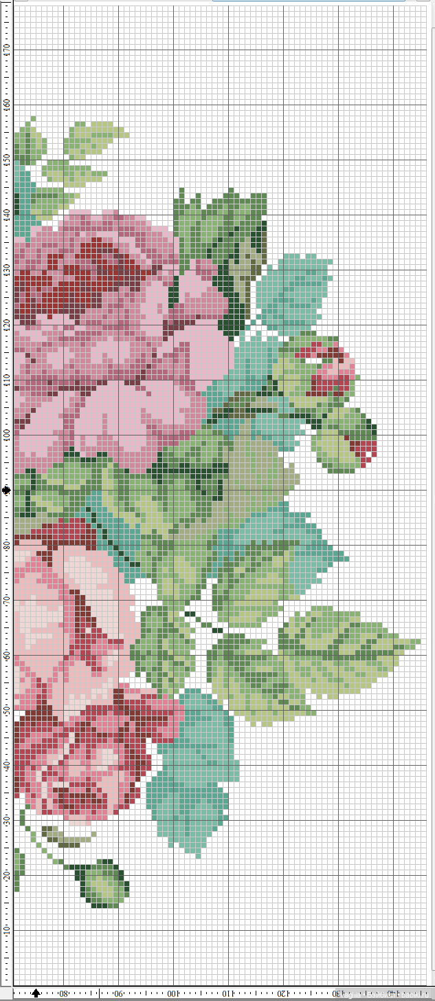 Цветы во всей красе — Схемы вышивки крестом: фото узоров