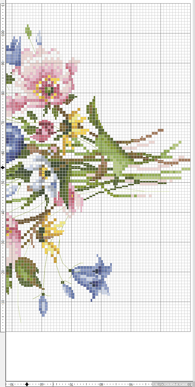 Цветы во всей красе — Схемы вышивки крестом: фото узоров