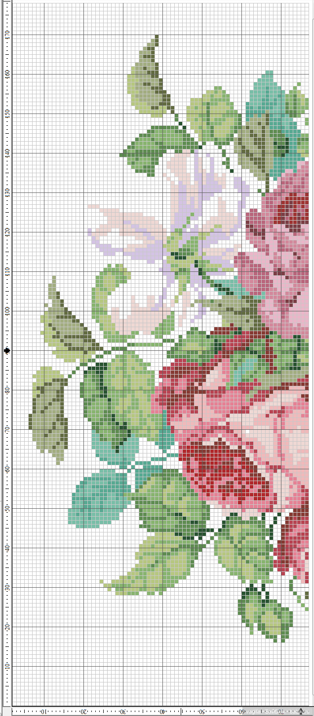 Цветы во всей красе — Схемы вышивки крестом: фото узоров