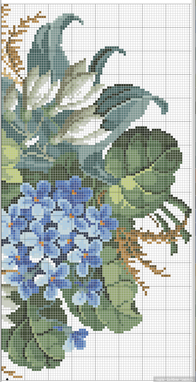 Цветы во всей красе — Схемы вышивки крестом: фото узоров