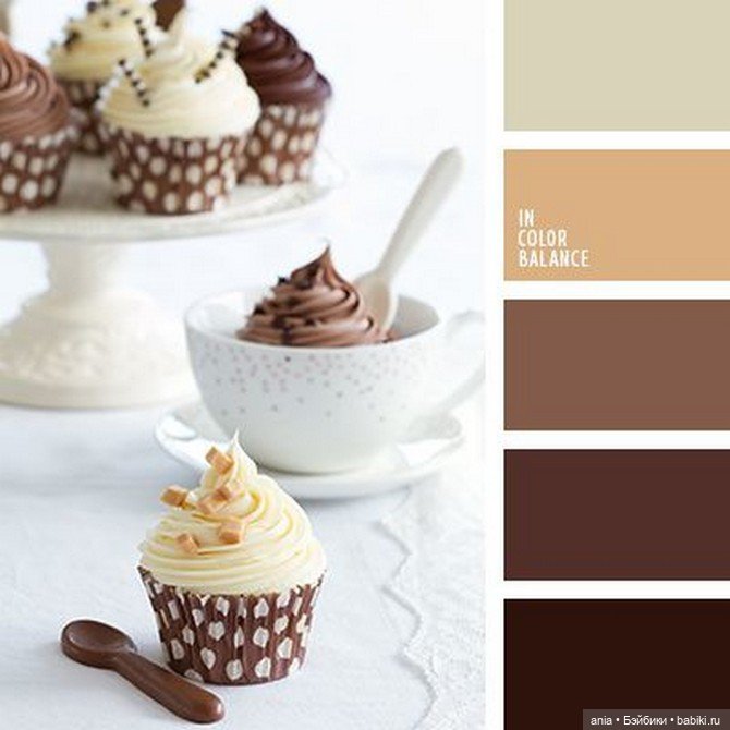 Сочетание цветов. Кофе и — Сочетание цветов: палитры для одежды и интерьера