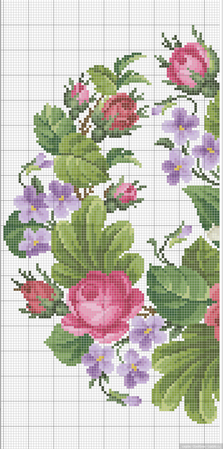 Сегодня много роз — Вышивка крестиком