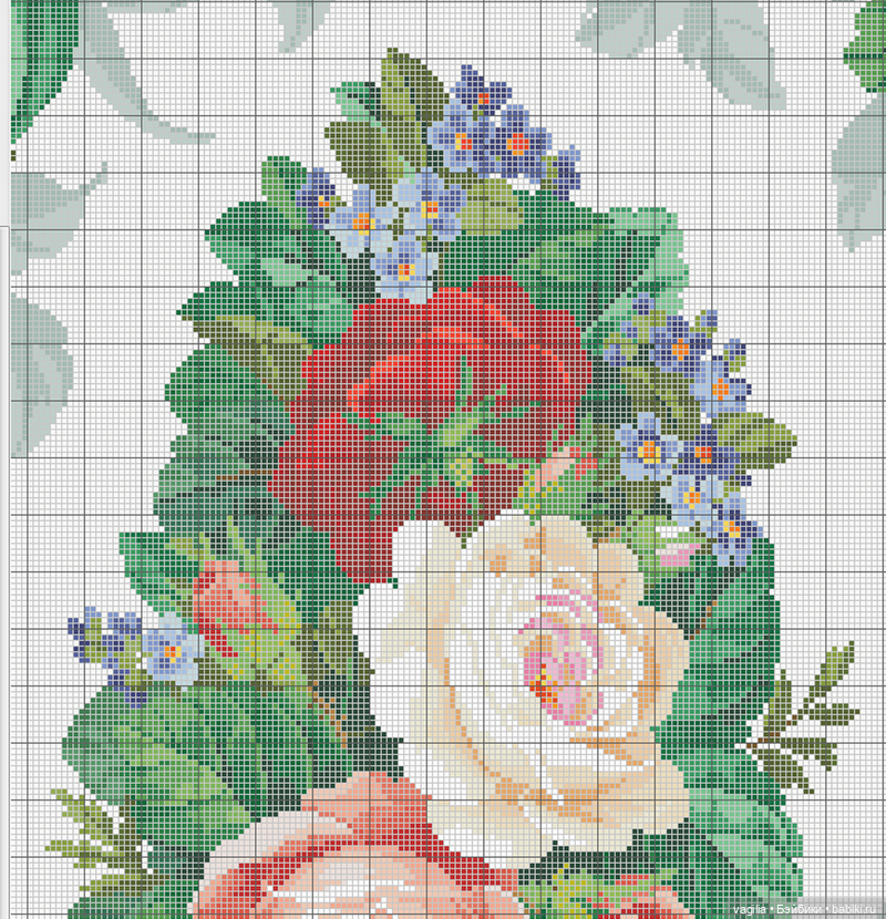 Сегодня много роз — Вышивка крестиком