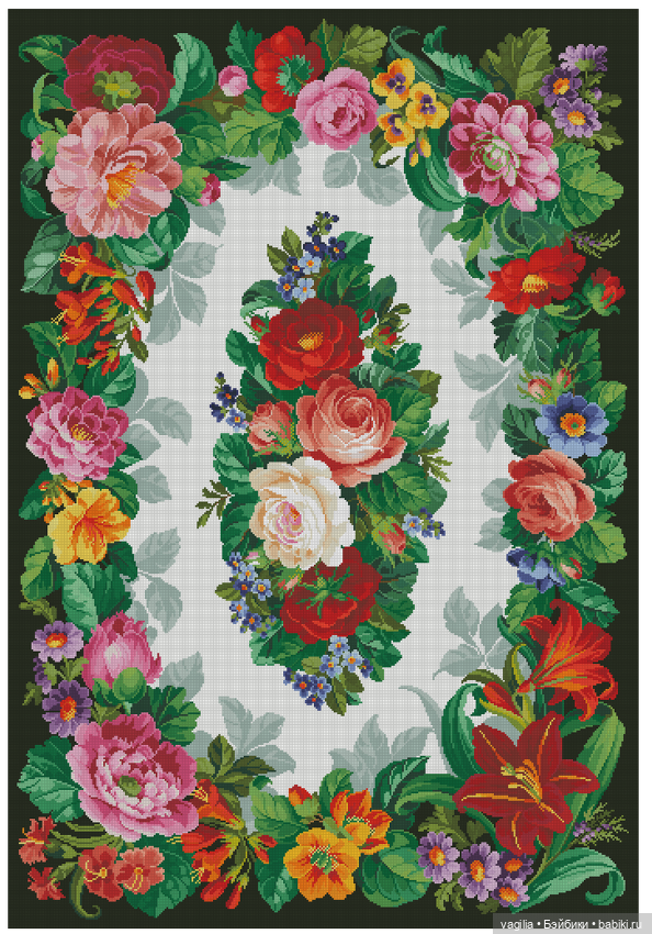 Сегодня много роз — Вышивка крестиком (фото 8)