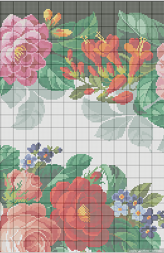 Сегодня много роз — Вышивка крестиком