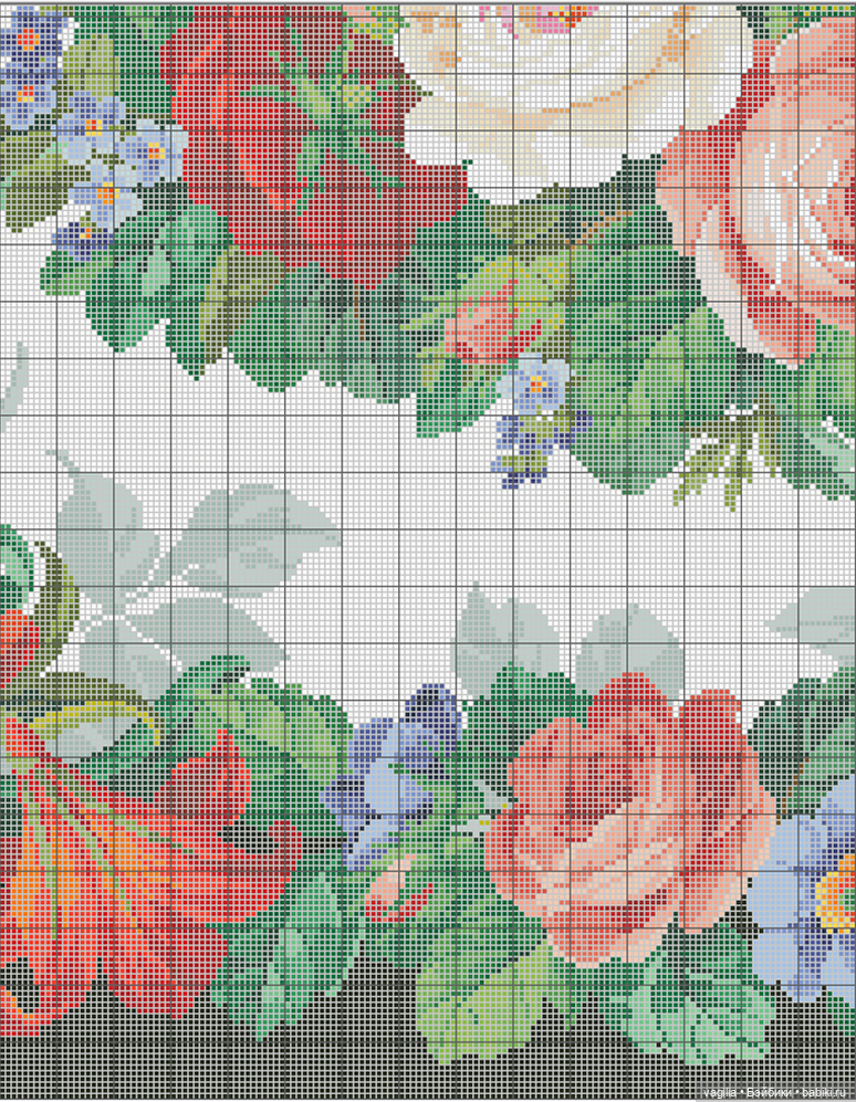 Сегодня много роз — Вышивка крестиком