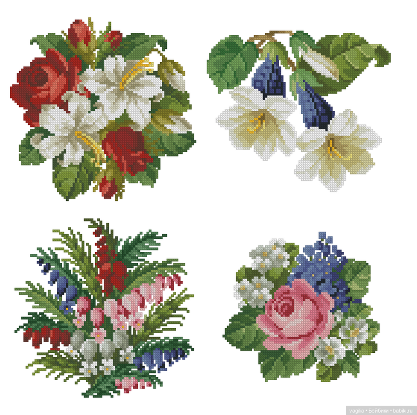 Сегодня много роз — Вышивка крестиком