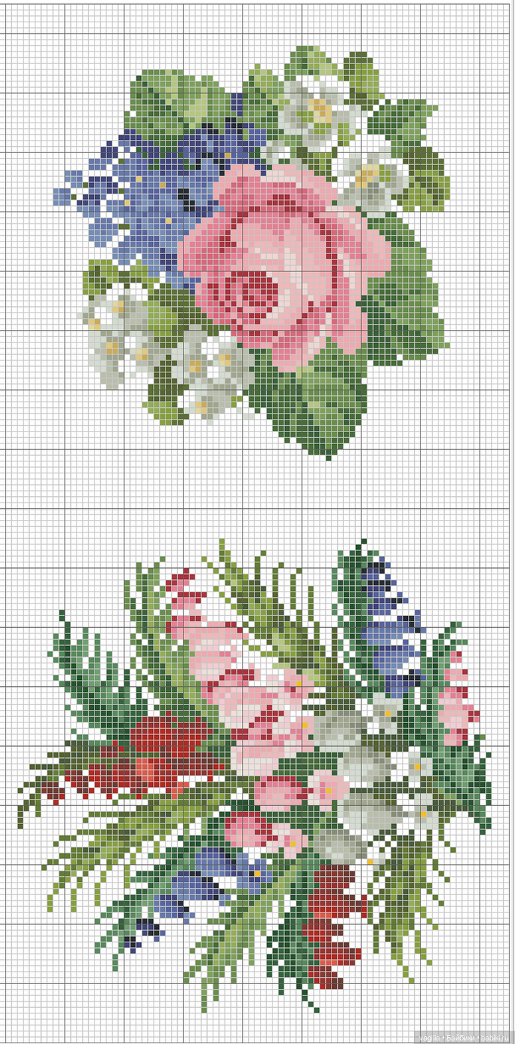 Сегодня много роз — Вышивка крестиком