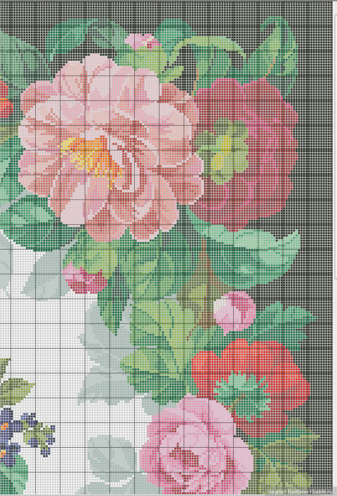 Сегодня много роз — Вышивка крестиком