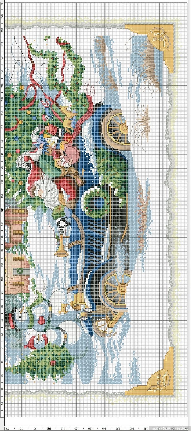 Дед Мороз крестиком — Схемы вышивки крестом: фото узоров (фото 9)