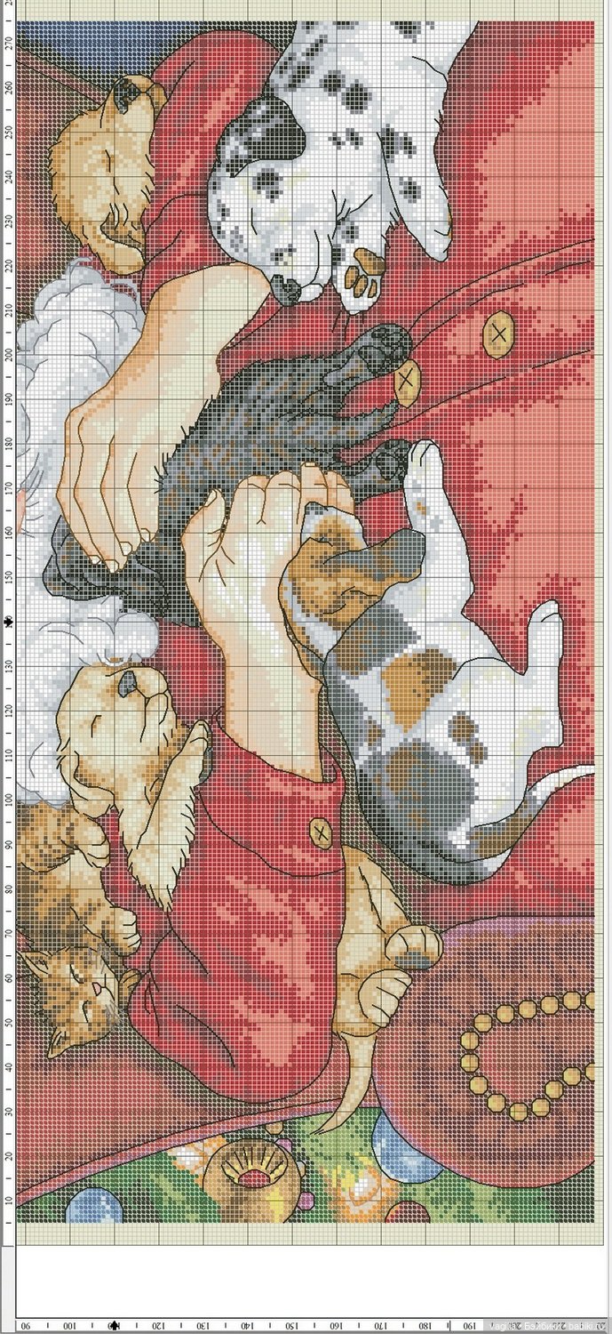 Дед Мороз крестиком — Схемы вышивки крестом: фото узоров (фото 3)