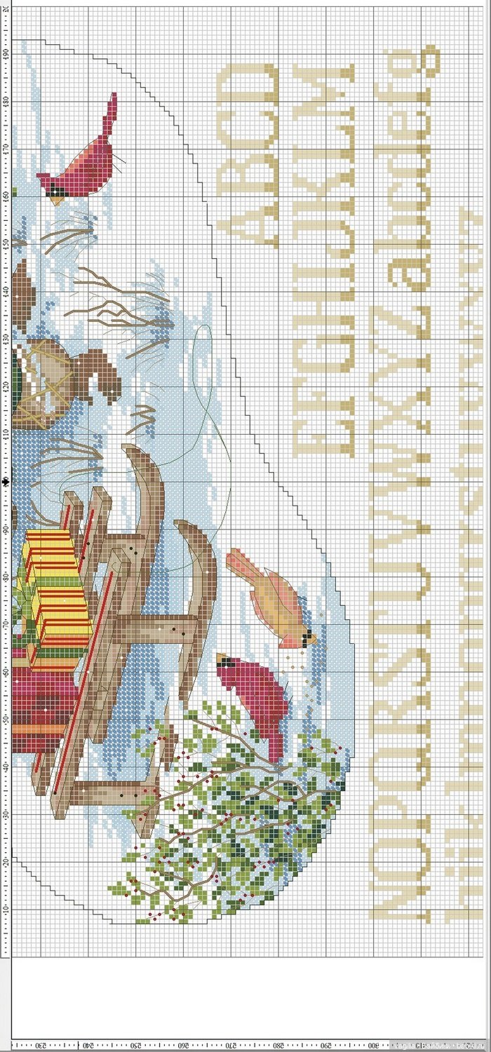 Дед Мороз крестиком — Схемы вышивки крестом: фото узоров