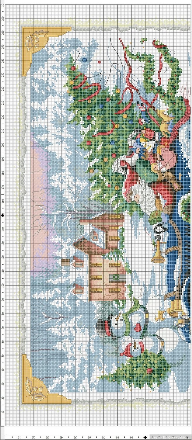 Дед Мороз крестиком — Схемы вышивки крестом: фото узоров (фото 8)