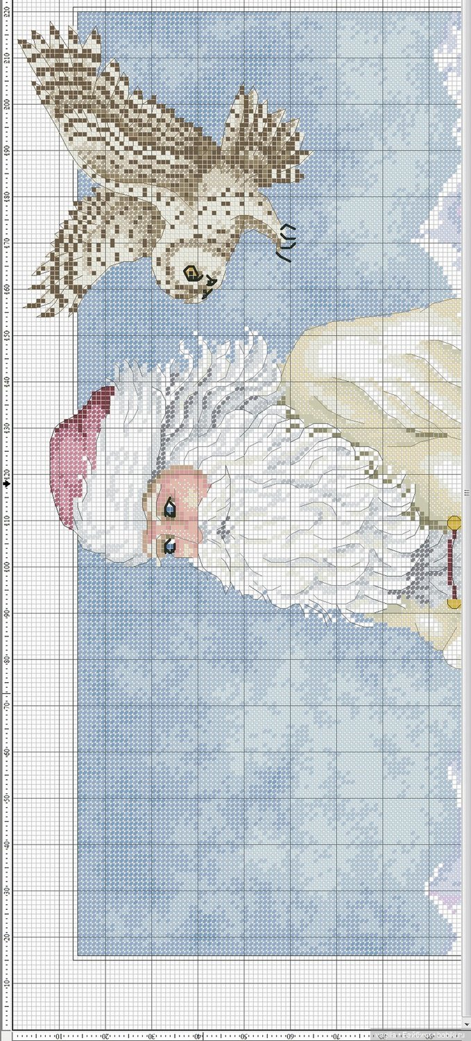 Дед Мороз крестиком — Схемы вышивки крестом: фото узоров