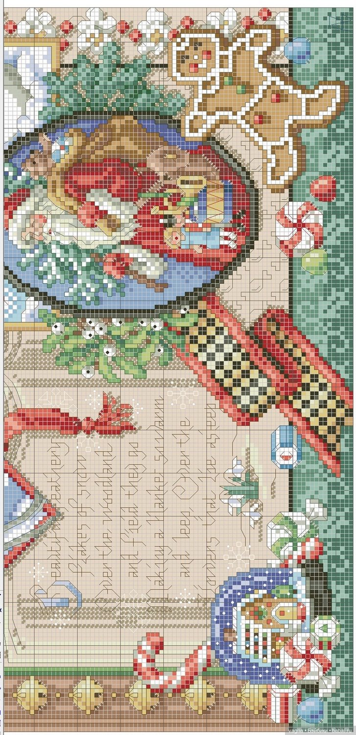 Схемы к рождеству — Схемы вышивки крестом: фото узоров