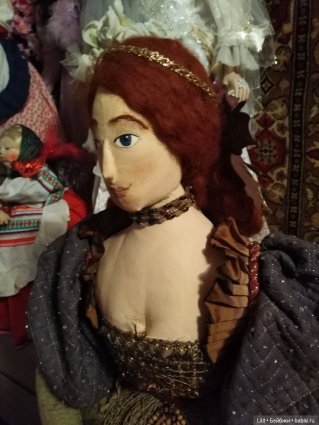Девушка эпохи Ренессанса — Авторские текстильные куклы: Вальдорфские (фото 4)