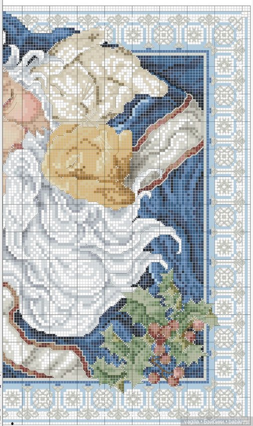 Рождество крестиком — Схемы вышивки крестом: фото узоров