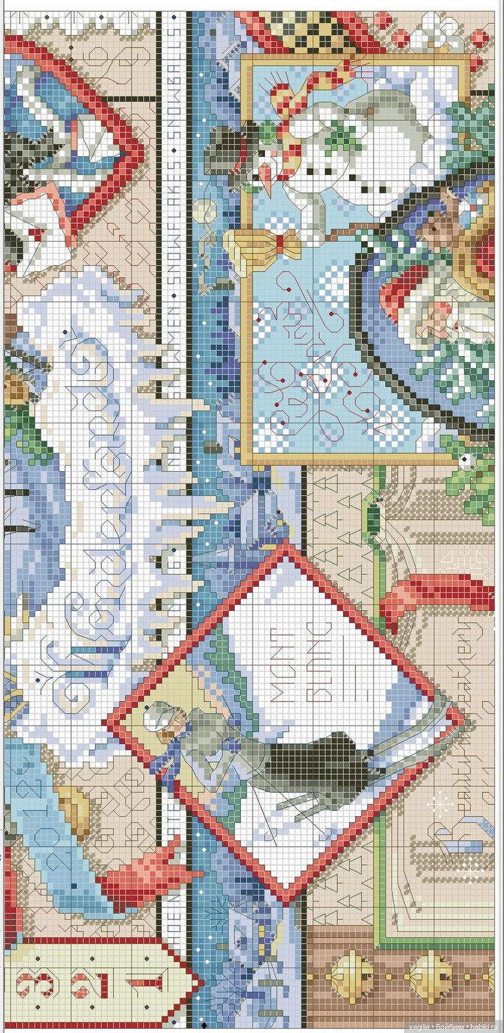 Схемы к рождеству — Схемы вышивки крестом: фото узоров