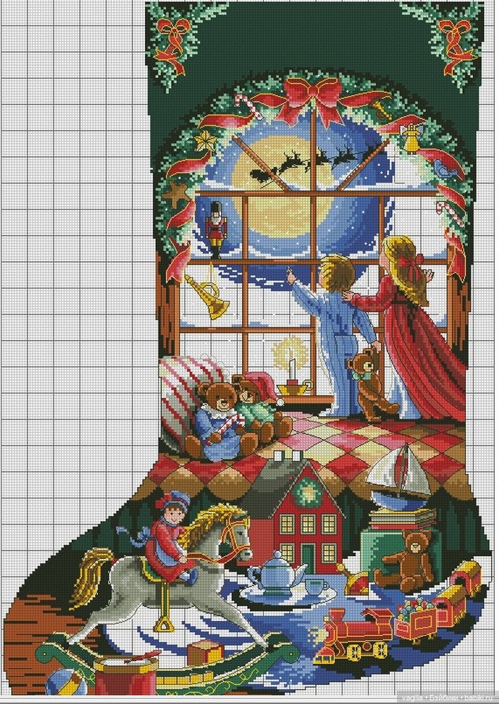 Новогодние схемки для вышивальщиц (фото 6)