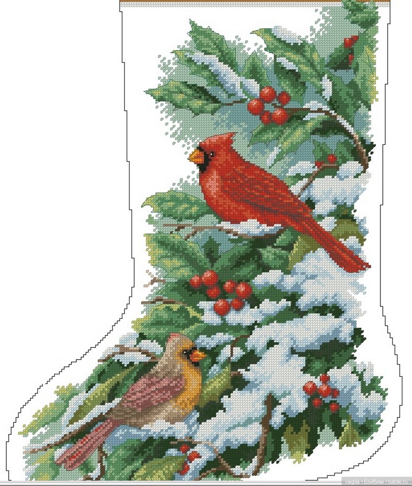 Рождество крестиком — Схемы вышивки крестом: фото узоров