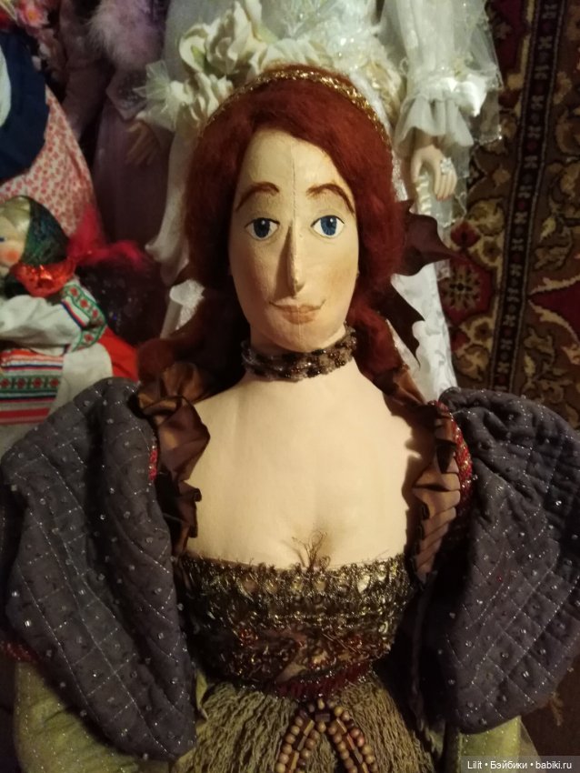 Девушка эпохи Ренессанса — Авторские текстильные куклы: Вальдорфские (фото 3)