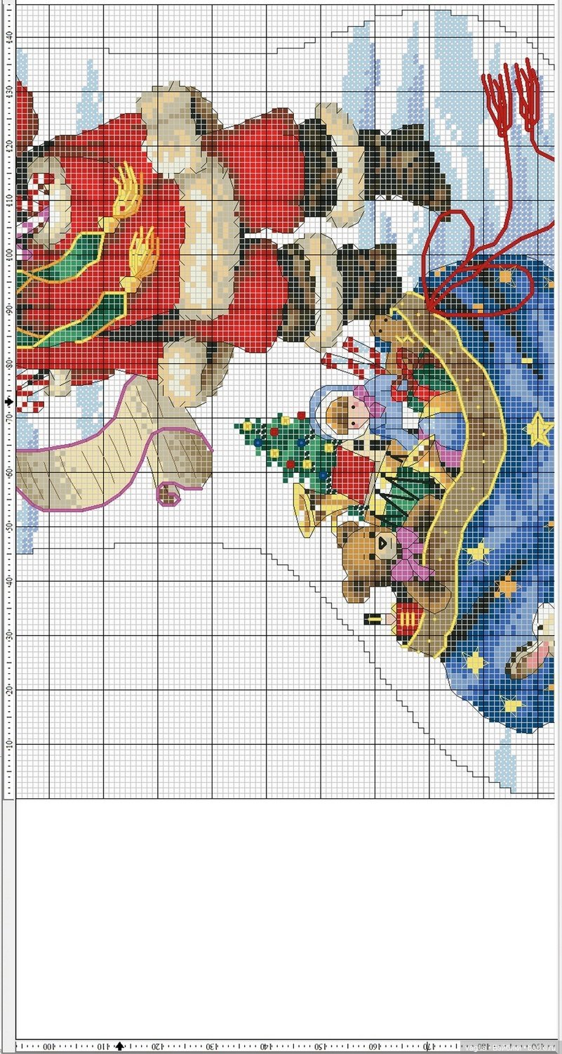 Схемы к рождеству — Схемы вышивки крестом: фото узоров (фото 10)
