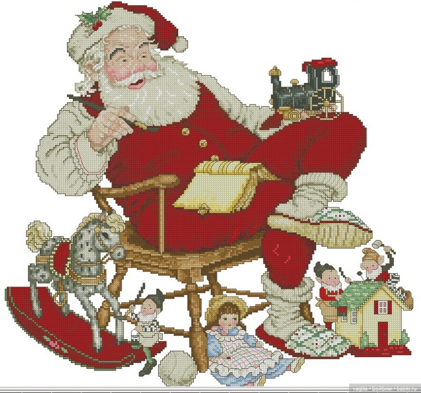 Рождество крестиком — Схемы вышивки крестом: фото узоров