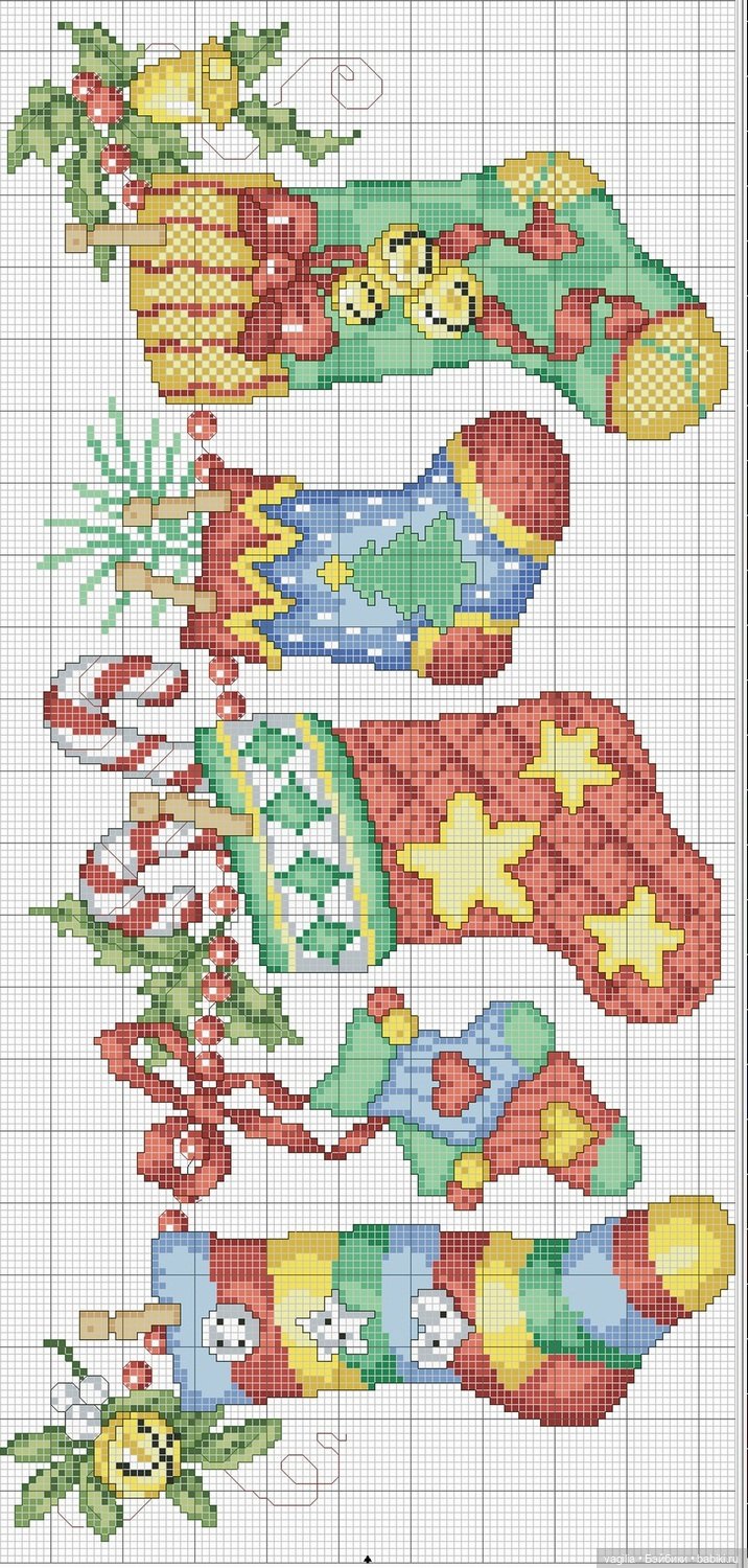 Новогодние схемки для вышивальщиц