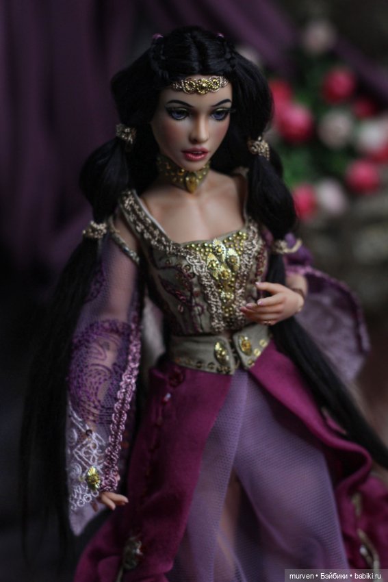 Шахерезада-Жасмин ( авторская шарнирная кукла из серии Fables Murvenart ) (фото 8)