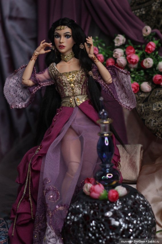 Шахерезада-Жасмин ( авторская шарнирная кукла из серии Fables Murvenart ) (фото 10)