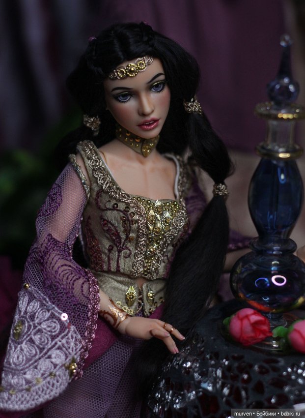 Шахерезада-Жасмин ( авторская шарнирная кукла из серии Fables Murvenart ) (фото 6)