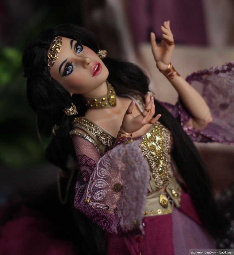 Шахерезада-Жасмин ( авторская шарнирная кукла из серии Fables Murvenart ) (фото 7)