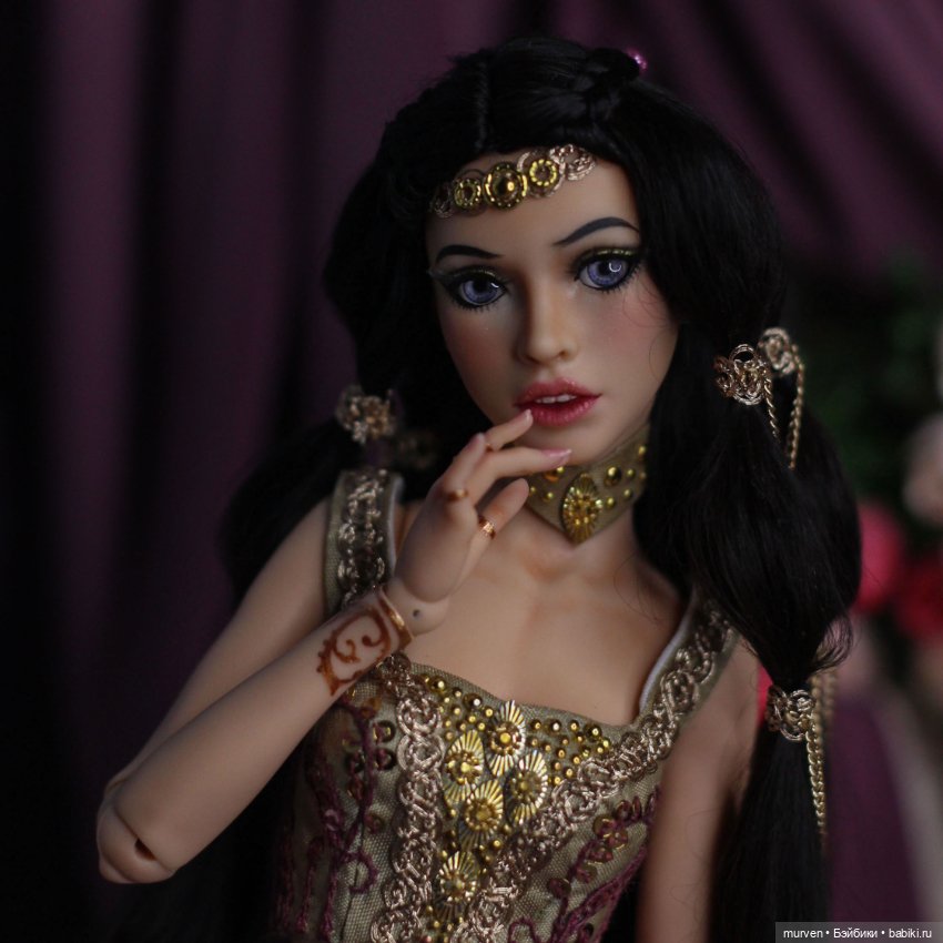 Шахерезада-Жасмин ( авторская шарнирная кукла из серии Fables Murvenart ) (фото 4)