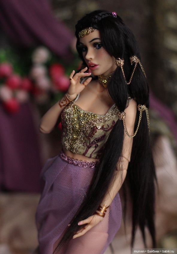 Шахерезада-Жасмин ( авторская шарнирная кукла из серии Fables Murvenart ) (фото 3)