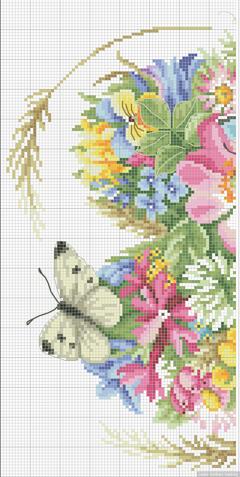 Сердечки — Схемы вышивки крестом: фото узоров