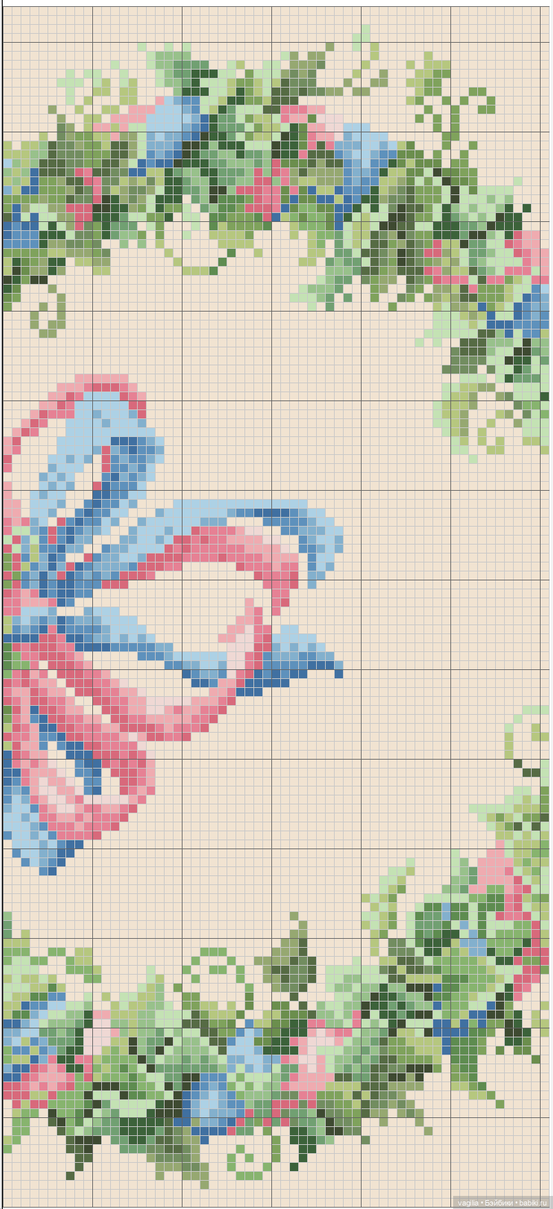 Сердечки — Схемы вышивки крестом: фото узоров