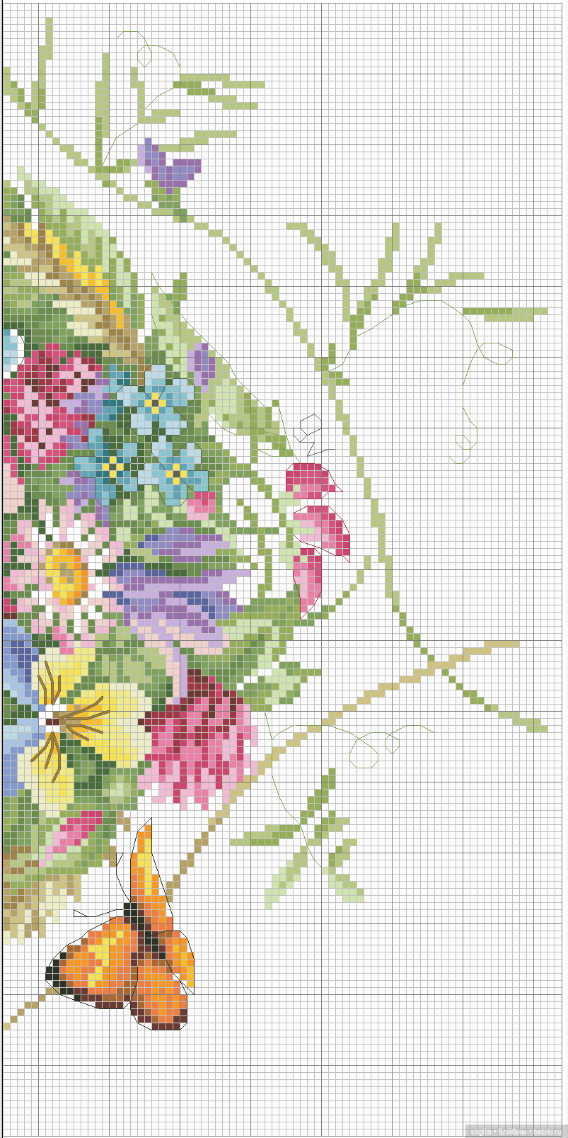 Сердечки — Схемы вышивки крестом: фото узоров