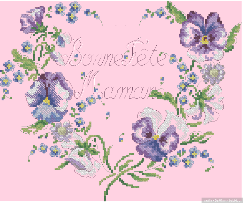 Сердечки — Схемы вышивки крестом: фото узоров