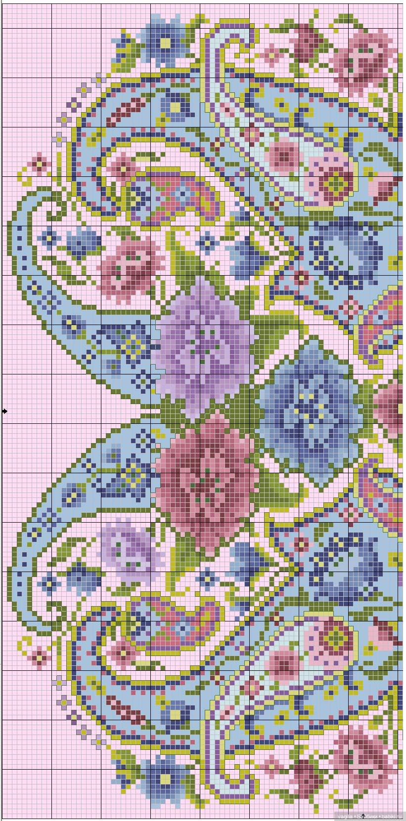 Сердечки — Схемы вышивки крестом: фото узоров