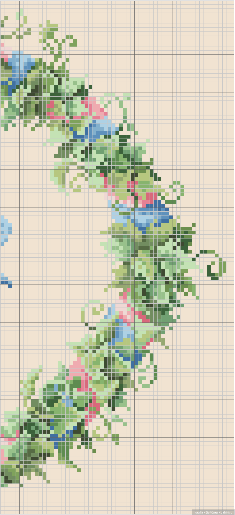 Сердечки — Схемы вышивки крестом: фото узоров