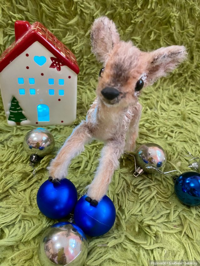 Олененок Бемби 🦌 — Текстильные игрушки и примитивы: кофейные (фото 6)