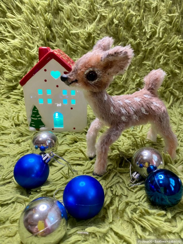 Олененок Бемби 🦌 — Текстильные игрушки и примитивы: кофейные (фото 8)