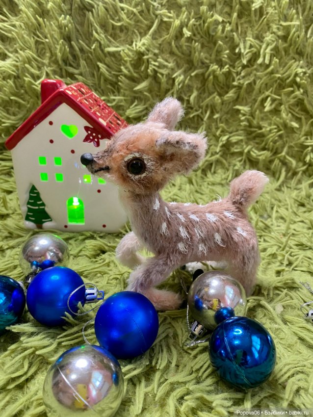 Олененок Бемби 🦌 — Текстильные игрушки и примитивы: кофейные (фото 9)